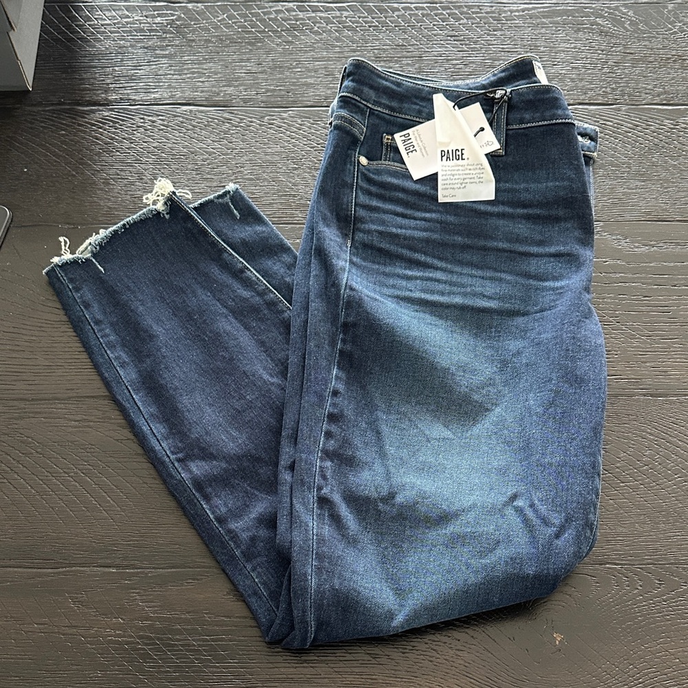 PAIGE Verdugo Ankle Women's Dark Blue Skinny Jeans